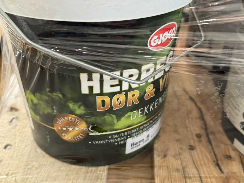 5 bretti af viðarvörn ásamt lit